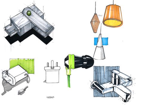 手繪口糧 超干凈的產品設計手繪草圖分享